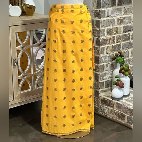 Good Things Women’s Wraparound Boho Straight Three-fold Maxi Skirt Size X-LARGE - Picture 3 of 16